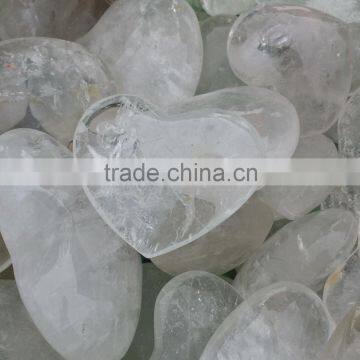 Natural Clear Quartz Crystal Heart Wedding Favors Decorations For Sale