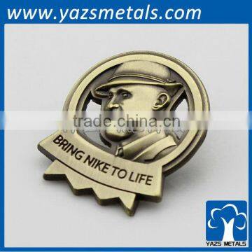 custom manufacturer custom metal 3d label pin