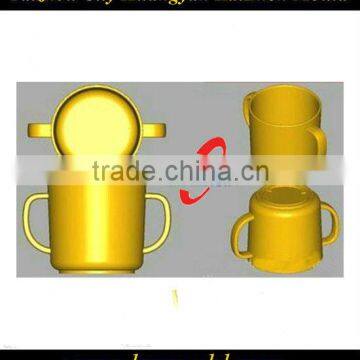 Beautiful plastic coffee mug mould,household cup mould