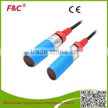 M18 cylindrical 5m Through-beam NPN infrared photoelectric switch sensor