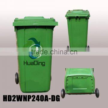 240L Mobile outdoor garbage bin trash bin