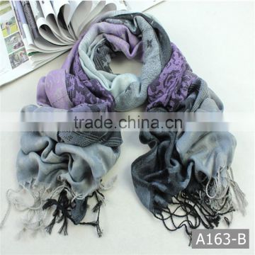 A163-B High quality shawl scarf spring cute jacquard scarf