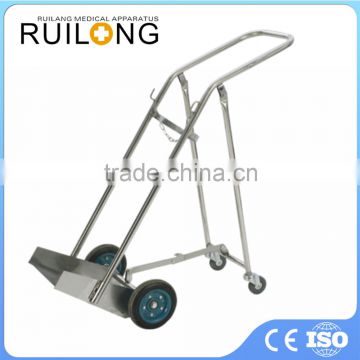 China Good Quality Stainless Steel Hospital Oxygen Trolley