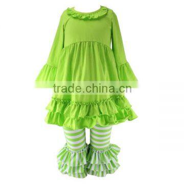 Cute Cotton Outfits Girl children's boutique clothing wholesale girls outfits for fall