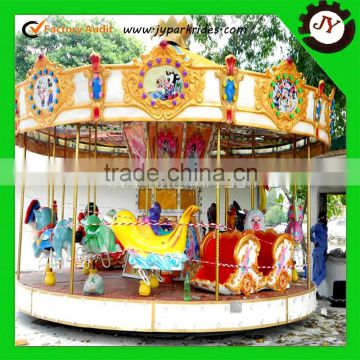 Hot sell amusement park equipment carousel with music and led light