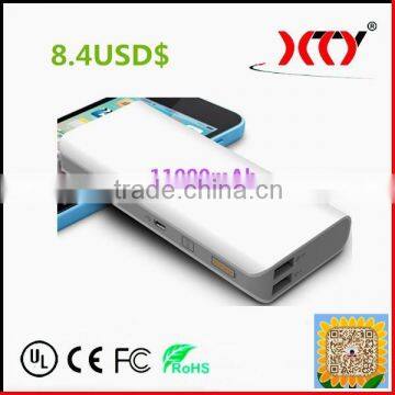 Real capacity over 11000 mah power bank made in china