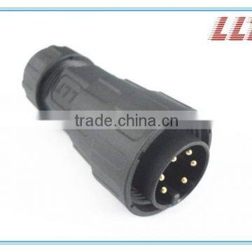 LLT 6 pins M25 cable connector