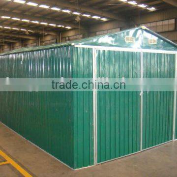 Galvanized car garage/large storage shed