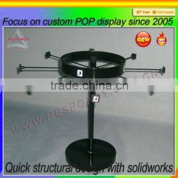 360 degree Rotating Display Stand with metal hooks