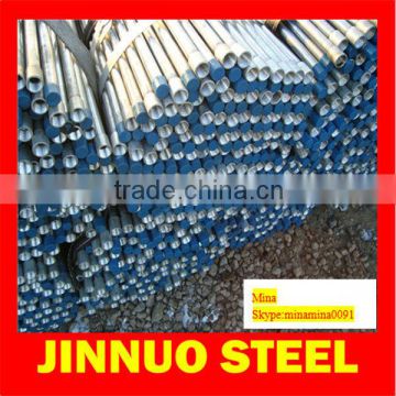 galvanized steel round pipe with plastic cap