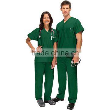 2016 New Style Medical Scrubs Wholesale/nursing Uniform Medical Uniform Scrubs Cheap/OEM Scrub Suits Tops & Pants Manufacturer photo-3