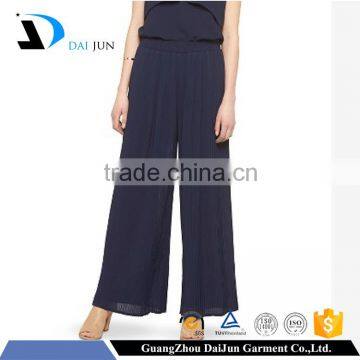 Daijun oem hot sale fashion women chiffon breathable palazzo pants