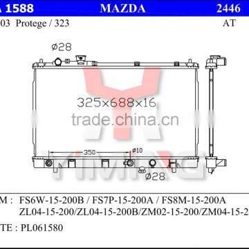 Auto radiator for Mazda Protege 98-03 AT OEM FS6W-15-200B FS7P-15-200A