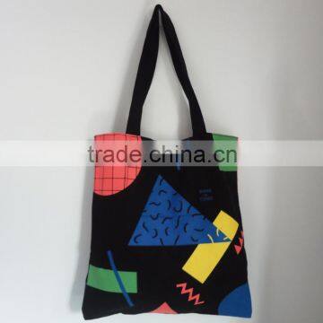 Black Fashion tote bags