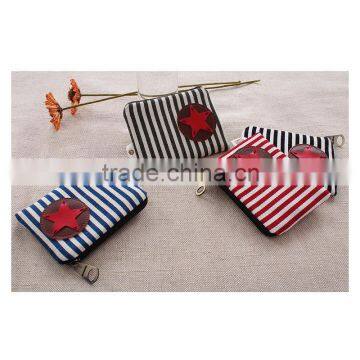 Canvas Stripe Coin Purses Wholesale Small Cheap Purses photo-5