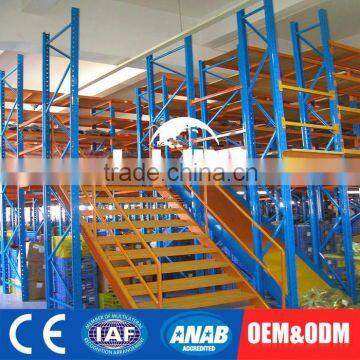 Mezzanine floor platform rack