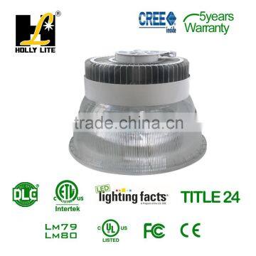 60W LED high bay fixture for workshop with motion sensor, DLC and ETL approval