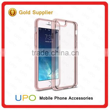 [UPO] 2016 Unique Clear Hard Plastic Acrylic Transparent TPU Waterproof Phone Case for iPhone 6