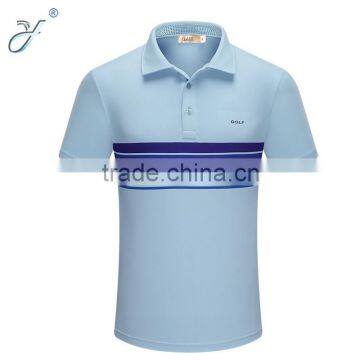 Custom Yiwu Market Stripes Golf Polo T shirts Fashion Pique Polo Work Uniform