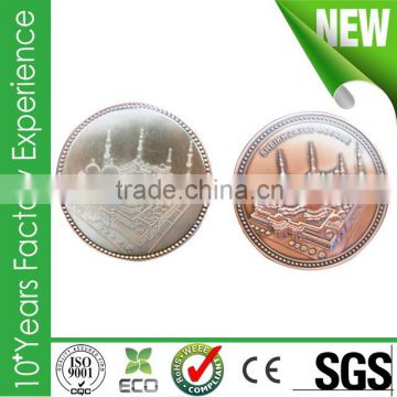 Copper plating metal blank souvenir coin