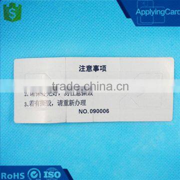 Waterproof UHF Rfid Tags With Sticker Encrypted for Car Parking System