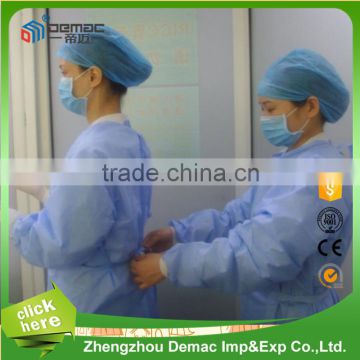 SMS surgical gown reinforced medical doctor disposable non woven surgical gown