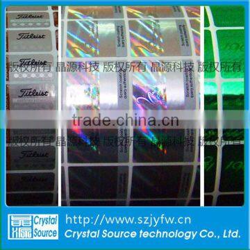 High quality Hologram Barcode labels in roll swith serials numbers Anti Theft Barcode Labels