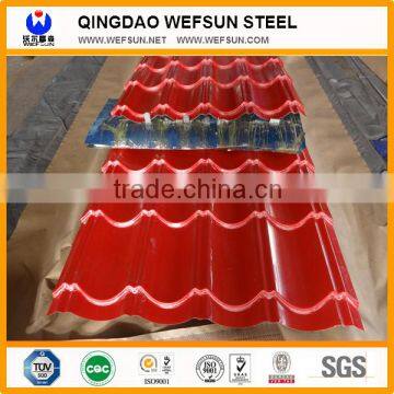 Strong impact strength practical color-coated corrugated steel plate