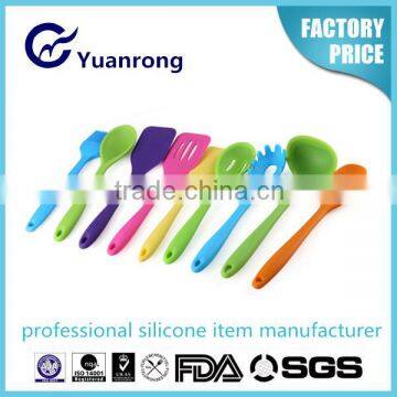 BPA Free Non-stick Silicone Utensils Spoons Scoop Ladles for Children