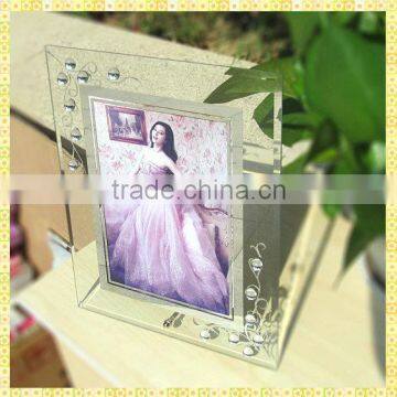 High Quality Crystal Rhinestone Photo Frame For Married Keepsake