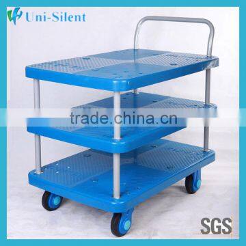 300kg single arm triple hand pallet trolley