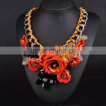 Flower Necklace Love Forever Christmas Jewelry Colored Rosary