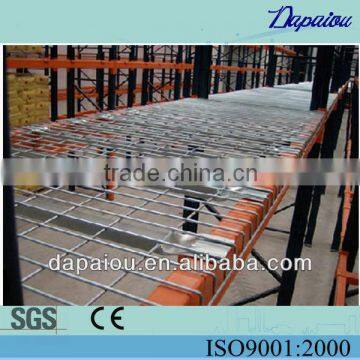 galvanized heavy duty wire mesh decking storage rack/shelf with wire deck