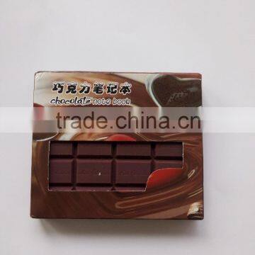 Creative chocolate shape memo pad note book