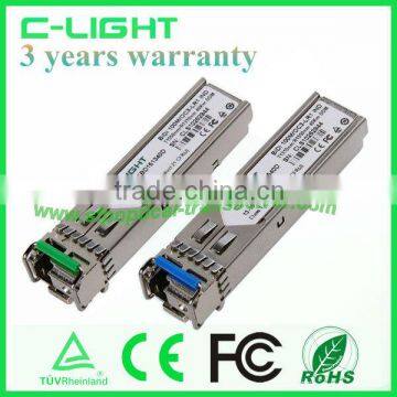 BIDI SFP Optical Transceiver TX1550nm RX1310nm 40km WDM