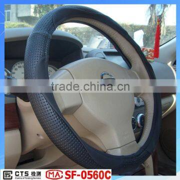 Black PVC Truck Steering Wheel Covers for Used Cars From Manufacture
