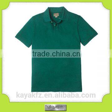 custom green 65%cotton simple polo shirt