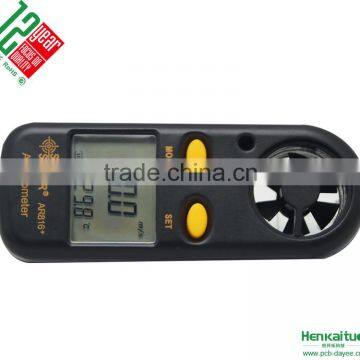 AR816+ Mini Anenometer Digital Vane Wind Speed Meter With Temperature Sensor photo-2