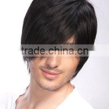 Sell men's toupee, hair wigs for men, synthetic men's wig