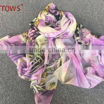 Fresh Orange Color Sexy Shawls and Scarf Stole for Young Girls and Office Ladies photo-4