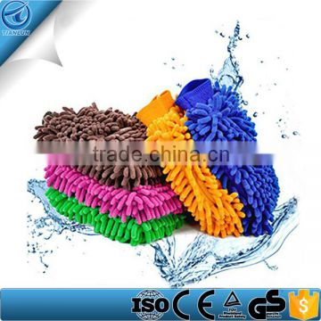 Microfiber Dual Sided Car Wash Mitts Multipurpose Dust Cleaning Brush , Professional Car Washing Brush Gloves