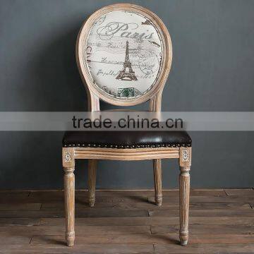 Chinese Dining chair modern style in wooden frame for restaurant used