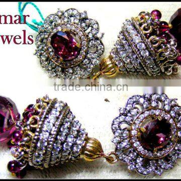 Traditional Indian jhumki earrings