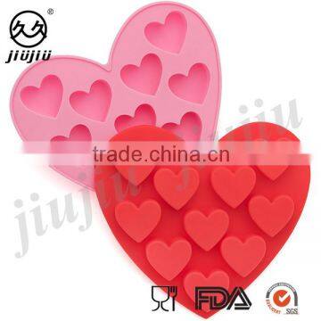 Heart Shape Silicone Ice Cube Tray Baking Mold
