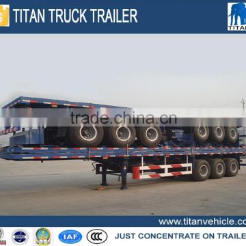 3 axle flatbed semi container truck trailer height for customized