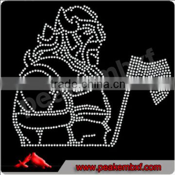 Beautiful Viking Mascot Rhinestone Transfer Sticker For Garment