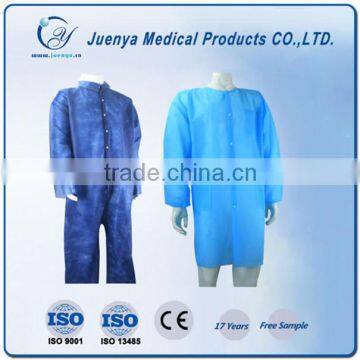 high quality PP disposable lab coat