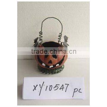 wrought iron handicrafts candle holder / Metal pumpkin lantern for Halloween decoration