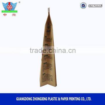 Customized Brown Paper Bags With Zipper Recycled Plastic Food Packaging Bag for Rice photo-4