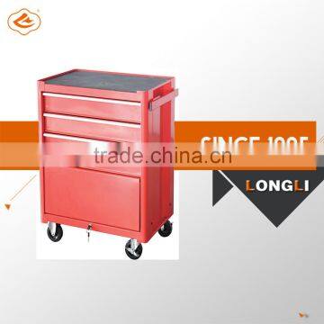 red color Metal Mobile Pedestal drawers mobile cabinet